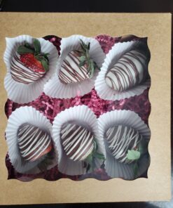 ONE MORE 9inch Brown Bakery Pie Boxes,Large Kraft Cookie Boxes with PVC Window Natural Disposable box 9x9x2.5inch,12 of Pack 64 A1LINeiQuUL