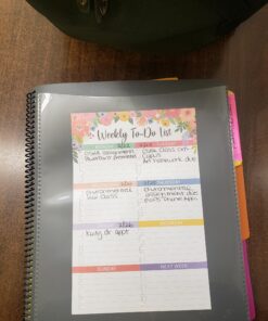 Smead Project Organizer, 24 Pockets, Grey with Assorted Bright Tabs, Tear Resistant Poly Material, 1/3-Cut Tabs, Letter Size (89206) 24 Pocket Yellow, Pink, Lime, Blue, Purple 43 A1LVaL D iL