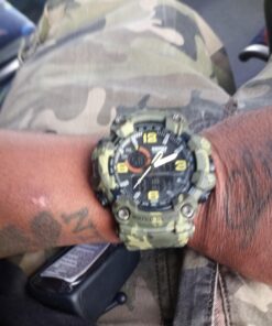 Gosasa Men's Watches Multi Function Military S-Shock Sports Watch LED Digital Waterproof Alarm Watches… A _1520_camouflage&green 49 A1Lk mmYD0L