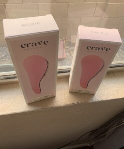 Crave Naturals Glide Thru Detangling Brush for Adults & Kids Hair- Detangler Brush for Natural,Curly,Straight,Wet/Dry Hair, Little Girl & Toddler Accessories, Teenager Gifts -1pk, Pink 1 Pack 29 A1MoacHUtzL