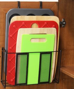 SimpleHouseware Over Cabinet Door Organizer, Mesh Bronze Brown 26 A1MwmPPfLsL