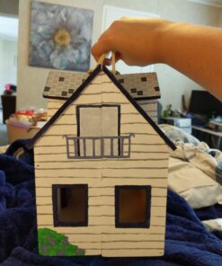 Melissa & Doug Fold and Go Wooden Dollhouse With 2 Dolls and Wooden Furniture,Multi,One Size 58 A1NHNv2O43L