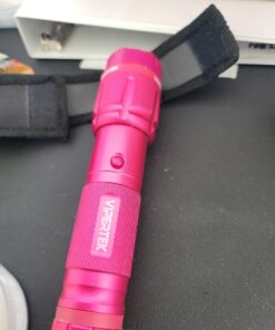 VIPERTEK VTS-T03 Aluminum Stun Gun for Self Defense Rechargeable with LED Flashlight PINK 43 A1NKBjGL1QL