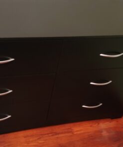 South Shore Step One 6-Drawer Double Dresser,Pure Black with Matte Nickel Handles Pure Black 42 A1NWd0MNlmL