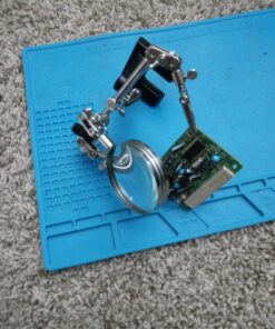Elenco Helping Hands with 2 .5" Magnifying Glass | Work Bench Must Have | Case-Iron Base | Chrome Plated for Long Life | Glass Lens 32 A1Na5V ZClL