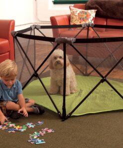 Summer Infant Pop ‘n Play Portable Playard, Green - Lightweight Play Pen for Indoor and Outdoor Use - Portable Playard with Fast, Easy and Compact Fold 37 A1NdObByJhL