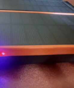 Hiluckey Solar Charger 25000mAh, Outdoor USB C Portable Power Bank with 4 Solar Panels, 3A Fast Charge External Battery Pack with 3 USB Outputs Compatible with Smartphones, Tablets, etc. Orange 51 A1OGZ71hCiL