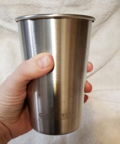 Stainless Steel Cups 10 oz Tumbler (4 Pack) - Premium Metal Drinking Glasses | Stackable Durable Cup (10 oz) 10 oz - Steel 52 A1P5MCIbRL