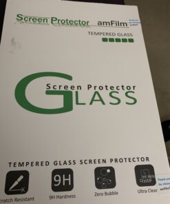 amFilm Glass Screen Protector for iPad Air 3, iPad Pro 10.5" (2017), Apple Pencil Compatible, Tempered Glass, 2 Pack 42 A1PBKgIUvcL