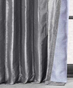 HPD Half Price Drapes Blackout Curtains for Bedroom & Living Room - Faux Silk Taffeta Blackout Curtain 50 X 84 (1 Panel), PTCH-BO112-84, Platinum 50W x 84L 15 A1PErgXjBVL