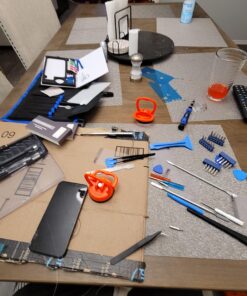 80 IN 1 Professional Computer Repair Tool Kit, Precision Screwdriver Set with 56 Bits, Magnetic screwdriver set Compatible for Laptop, PC, MacBook, Tablet, iPhone, PS4, and Other Electronic Repair Blue 43 A1PJAnvzQyL