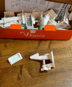 Child Safety Cabinet Locks Latches - 12 Pack,Kids Baby Proofing Lock Child Proof Drawer Locks - Cupboard Hidden Latch - Adhesive,Door Spring Lock - No Tools,Drill (White) 30 A1R1DJvkclL