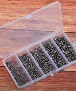 Barrel Fishing Swivels Kit 500pcs Rolling Swivels Fishing Tackle Saltwater Heavy Duty Fishing Line Connectors Black Stainless Steel Bearing Swivels for Saltwater Freshwater 30-97Lbs 15 A1RQ95PmLyL