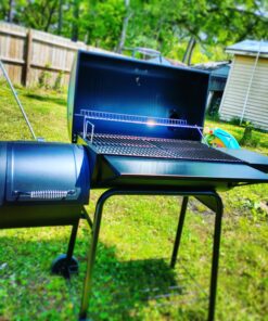 Royal Gourmet CC1830S 30" BBQ Charcoal Grill and Offset Smoker | 811 Square Inch cooking surface, Outdoor for Camping | Black Grill & Smoker 66 A1RVJ9bgKbL 1