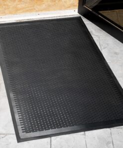 Alternative view of Guardian - MLL14030500 Clean Step Scraper Outdoor Floor Mat, Natural Rubber, 3'x5', Black, Ideal for any outside entryway, Scrapes Shoes Clean of Dirt and Grime "3' x 5'" Geometric