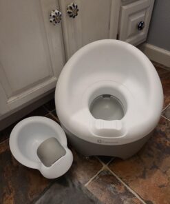 Contours Bravo 3-Stage Potty Training Potty System with Potty Chair, Toilet Trainer, Step Stool All in One, Portable Potty for Infant &Toddler Travel, Potty Training Toilet for Boys and Girls - Gray 36 A1S8WXmQb L