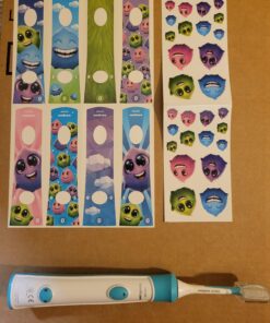 Philips Sonicare for Kids 3+ Bluetooth Connected Rechargeable Electric Power Toothbrush, Interactive for Better Brushing, Turquoise, HX6321/02 36 A1SlWFvNAfL