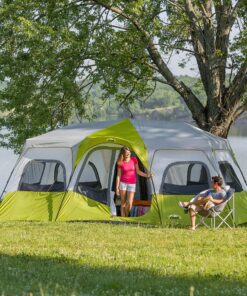 Alternative view of CORE 12 Person Instant Cabin Tent | 3 Room Huge Tent for Family with Storage Pockets for Camping Accessories | Portable Large Pop Up Tent for 2 Minute Camp Setup Green