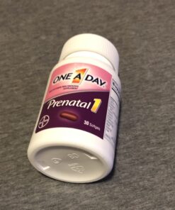 One A Day Women's Prenatal 1 Multivitamin including Vitamin A, Vitamin C, Vitamin D, B6, B12, Iron, Omega-3 DHA & more, 30 Count - Supplement for Before, During, & Post Pregnancy Unflavored 30 Count (Pack of 1) 24 A1TUmFpH7oL