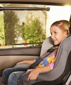 Alternative view of Munchkin® Brica® Sun Safety™ Car Window Roller Shade with White Hot® Heat Alert, 2 Pack, Black