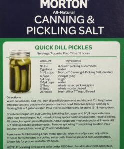 Morton box Canning an Pickling Salt 4 lb box (2 Pack) 6 A1UvsQIte7L