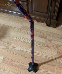 NOVA Designer Walking Cane with Offset Handle, Lightweight Adjustable Walking Stick with Carrying Strap Maui Flowers 21 A1VrCp3w5TL