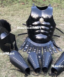 300 Spartan Helmet Maximus Muscle Armor & 300 Helmet & Leather Leg & ARM Guard 34 A1W8Ba28QnL