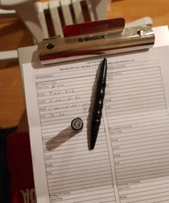 Smith & Wesson SWPENMP2BK 5.8in Aircraft Aluminum Refillable Tactical Screw Cap Pen for Outdoor, Survival, Camping and EDC 52 A1WHVWTGInL