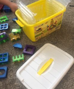 MAGBLOCK 120 PCS Magnetic Blocks, Magnetic Tiles Building Blocks for Kids Toys Magnet Toys Set 3D Building Blocks for Toddler Boys and Girls 120pcs magnetic tiles 38 A1WdGsp4xjL