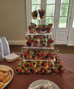 Zappy 100 Ct Elegant Square Mini Cube 2oz Clear Tasting Sample Shot Glasses 100 Ct Dessert Cups Disposable Plastic 100 Count (Pack of 1) 48 A1WrLEV q3L