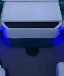 Partsam 4pcs 3" Blue LED Oblong Courtesy Light Marine Boat Deck Transom Stern Light for Yacht Pontoon Fishing Boat Kayak Sailboat, Sealed Boat Cabin Lights, 12V, Clear Lens, Surface Mount 30 A1WryTaGSL