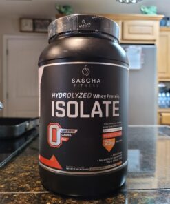SASCHA FITNESS Hydrolyzed Whey Protein Isolate,100% Grass-Fed (2.3 Pounds, Peanut Butter) 32 A1XBeVunJXL