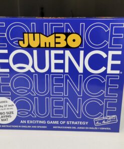 Jax Giant (aka Jumbo) SEQUENCE Game - Box Edition with Cushioned Mat, Cards and Chips, Package Colors May Vary , Blue JUMBO BOX Standard Packaging 18 A1XXiSz7vOL