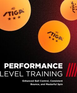 STIGA Tournament-Quality 3-Star Ping Pong Balls – Official Size and 40mm Weight – Ultimate Durability and High-Performance Table Tennis Balls – 6 Pack (Orange) - for Indoor/Outdoor Ping Pong Tables 2021 Style 13 A1XgDEUi2KL