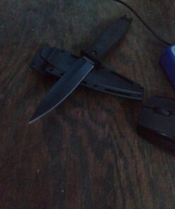 Kershaw Secret Agent (4007); Concealable Boot Knife with Strong Single Edge 4.4 Inch 8Cr13MoV Steel Blade; Arrives with Dual Carry Molded Sheath and Stealthy Non-Reflective Black Oxide Finish, 3 OZ 44 A1Xy7C0ud1L