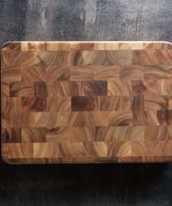 Ironwood Gourmet Large End Grain Prep Station Acacia Wood Cutting Board, 14 x 20-Inch, Brown 14" x 20" 30 A1Y8KpmcHL