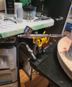 Master Performance G233 Pro Set Master Airbrush with 3 Nozzle Sets (0.2, 0.3 & 0.5mm Needles, Fluid Tips and Air Caps) - Dual-Action Gravity Feed Airbrush, 1/3 oz Cup, Cutaway Handle - How-to-Guide Without Hose 64 A1YVajmO00L 4