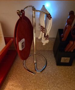 iDesign Metal Hand Towel Rack, The Axis Collection – Holds 2 Hand Towels, 7.75” x 6.25” x 13.5”, Chrome 43 A1YvVOSCLVL