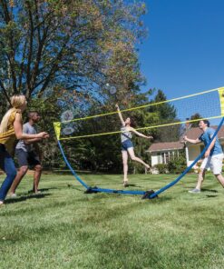 EastPoint Sports Easy Setup Badminton Set - Backyard Outdoor Game for Family Fun - Includes 2 Racket & 2 Shuttlecocks 32 A1Yy1DJYqjL