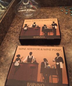 Barvivo Red Wine Aerator and Wine Saver Pump with 2 Vacuum Bottle Stoppers - Preserver For Your Wine - Ultimate Gift Idea as Valentines Day Gifts - Wine Vacuum Pump for Enhanced Taste of Wine Silver 23 A1Z0pLuKAXL