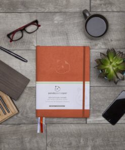 Panda Planner Pro - Best Daily 2023 Planner for Happiness & Productivity - 8.5 x 11" Softcover - Undated Day 6 Month Planner - Guaranteed to Get You Organized - Gratitude & Goals Journal (Orange) Orange 19 A1ZKh6riZ1L 1