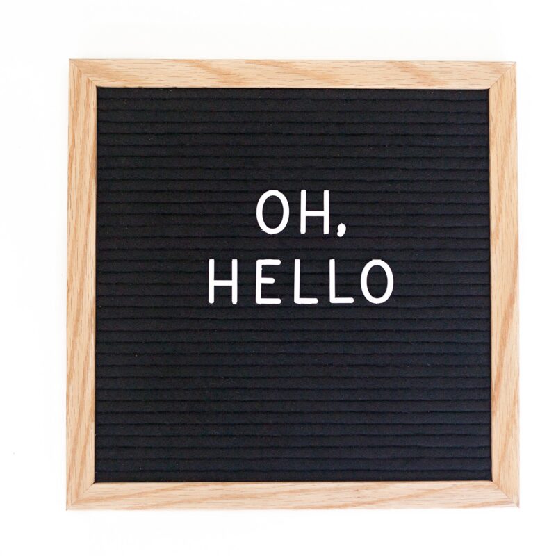 Catalog 4 Rivi Retro Felt Letter Board - 344 Changeable Characters & Premium Oak Frame - Vintage Message Board with Storage Bag - Create Inspirational Quotes, Fun Signs & Romantic Notes - Perfect Gift Idea