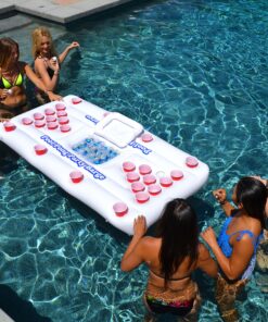 GoPong Original Pool Party Barge Floating Beer Pong Table with Cooler and Cup Holders 16 A1ZhmNmhf9L