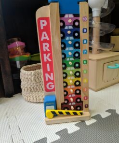 Melissa & Doug Stack & Count Wooden Parking Garage With 10 Cars 27 A1azSIDoRkL 2