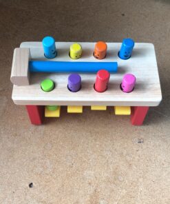 Melissa & Doug Deluxe Pounding Bench Wooden Toy With Mallet - STEAM Toddler Toy 37 A1bYlBtFq4L