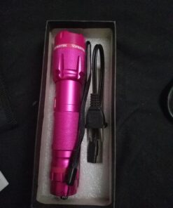 VIPERTEK VTS-T03 Aluminum Stun Gun for Self Defense Rechargeable with LED Flashlight PINK 33 A1cgKiVwVtL