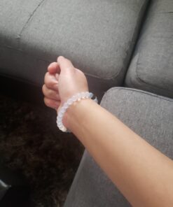 Lokai Beaded Bracelets for Women & Men, Classic Clear Style - Mental Health Awareness Bracelet Encourages Mental Wellness Slides-On for Comfortable Fit - Silicone Stretch Bead Bracelet Jewelry Large 29 A1cje0lvO0L