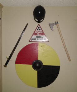 SA International Black Antique Plated Medieval Viking Mask Helmet with Liner & Strap 31 A1cuCuxtREL 1