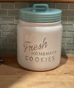 DII Kitchen Accessories Collection Ceramics, Cookie Jar, Aqua 31 A1dNInDoyoL