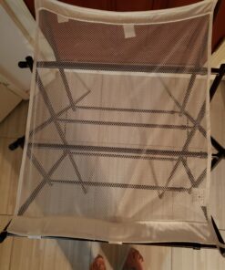 Household Essentials 5175 Collapsible Expandable Metal Clothes Drying Rack, Antique Bronze, STORAGE 29 A1e08 kVRfL